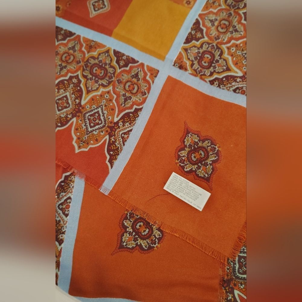 Vintage Colorful Patchwork  Square Scarf - Picture 15 of 16